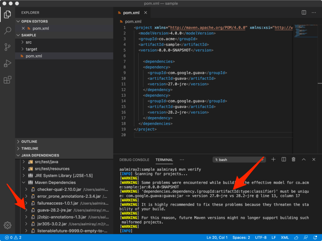 Detecting duplicate dependencies in Maven – Andres Almiray